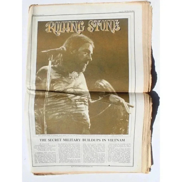 Vintage May 25, 1972 Rolling Stones No. 109 Magazine Newspaper - Jane Fonda - Picture 2 of 3